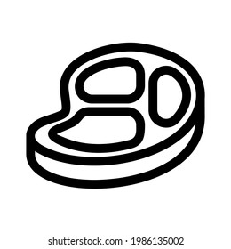 meat icon or logo isolated sign symbol vector illustration - high quality black style vector icons
