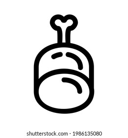 meat icon or logo isolated sign symbol vector illustration - high quality black style vector icons
