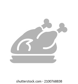 meat icon on a white background, vector illustration