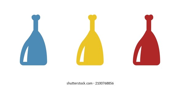 meat icon on a white background, vector illustration