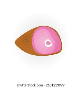 meat icon on a white background, vector illustration