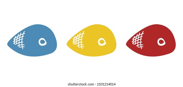 icono de carne en fondo blanco, ilustración vectorial