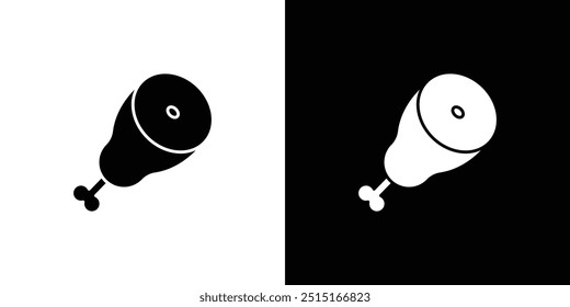 meat icon Outline sign symbol set