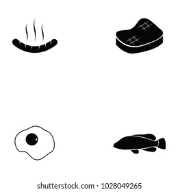 meat icon set