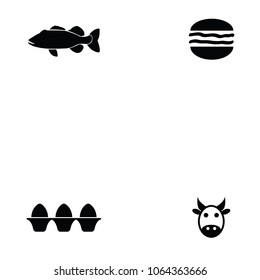 meat icon set