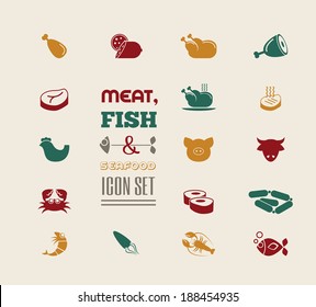 Meat Icon Set