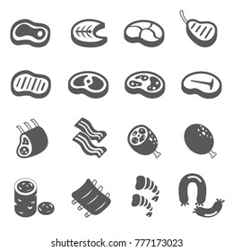 Meat Icon Set