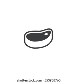 meat icon. sign design