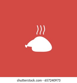 meat icon. sign design. red background