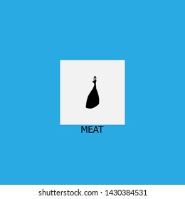 meat icon sign signifier vector
