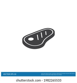 meat icon simple design element