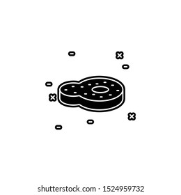 Meat icon. Simple glyph, flat vector of agriculture icons for ui and ux, website or mobile application