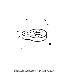 meat icon. Simple thin line, outline vector of Agriculture icons for UI and UX, website or mobile application