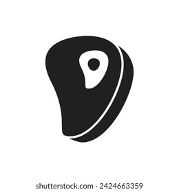 Meat icon, Steak icon. Beef meat steak. Vector illustration 