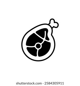 Meat icon, Steak icon. Beef meat steak. Vector illustration