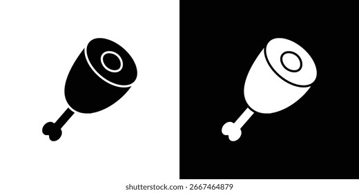 Meat icon symbol collection. Flat vector stock illustration.