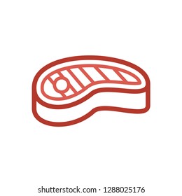 Meat icon vector