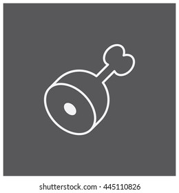 Meat icon, vector