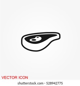 Meat icon vector