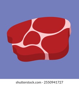 Icono de carne Vector. carne de res ilustración de filete de carne. Ilustración vectorial de carne.