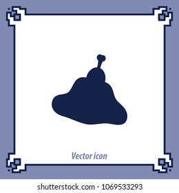 Meat icon, vector design element