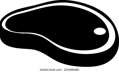 Icono de carne ilustración de diseño vectorial sobre fondo blanco..eps
