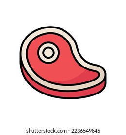 meat icon vector design template in white background