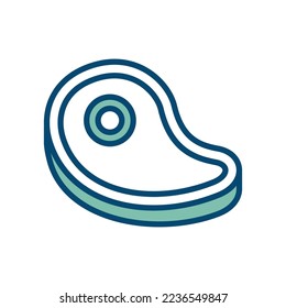 meat icon vector design template in white background