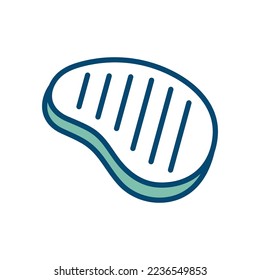 meat icon vector design template in white background