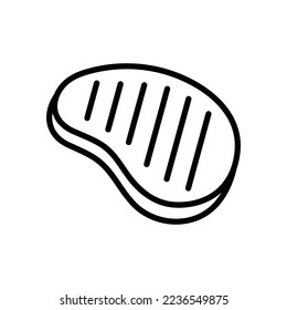 meat icon vector design template in white background