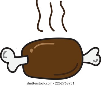 meat Icon vector design template and illustration