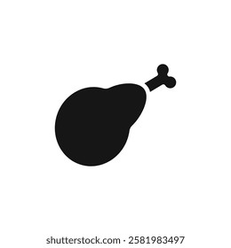 Meat icon Vector flat thin line illustration