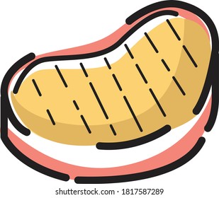 Meat icon vector Fresh meat icons 