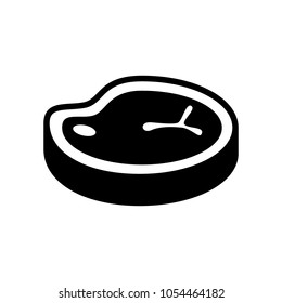 meat icon, vector illustration
