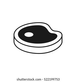 meat icon - Vector illustration.