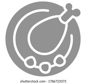 Meat icon vector illustration flat design