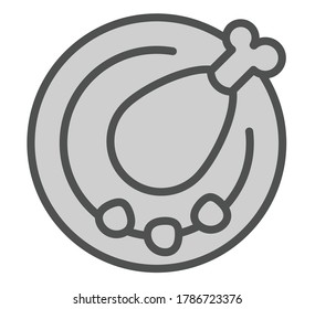 Meat icon vector illustration flat design