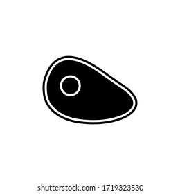Meat icon. Vector illustration isolated on white.