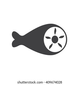 Meat icon Vector Illustration on the white background.