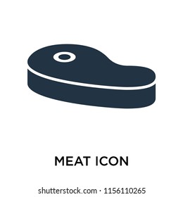 Meat icon vector isolated on white background, Meat transparent sign