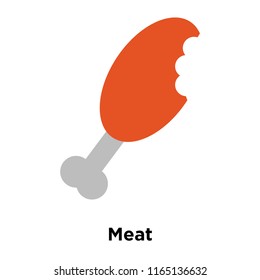 Meat icon vector isolated on white background, Meat transparent sign , historical stone age symbols