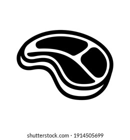 símbolo del vector de icono de carne