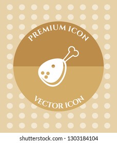 Meat Icon for Web, Applications, Software & Graphic Designs.