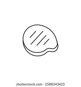 meat icon with white background