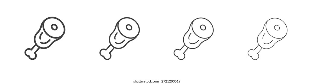 Meat icons for graphic and web design.