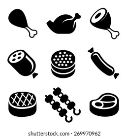 Meat Icons Set