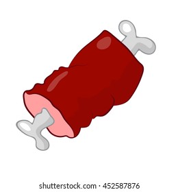 meat isolated illustration on white background