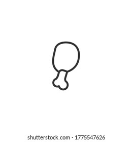 meat isolated line icon for web and mobile