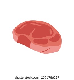 Meat, Kitchen Vector Illustration Isolated