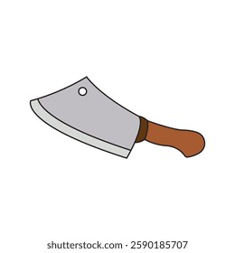 meat knife icon illustration design template